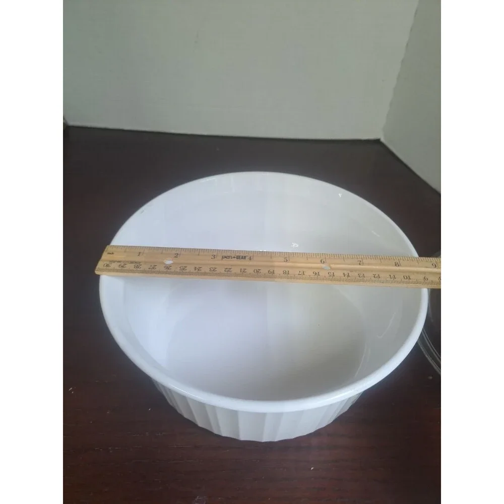 Vintage Corningware English Meadow 2quart Ribbed Round Casserole Dish